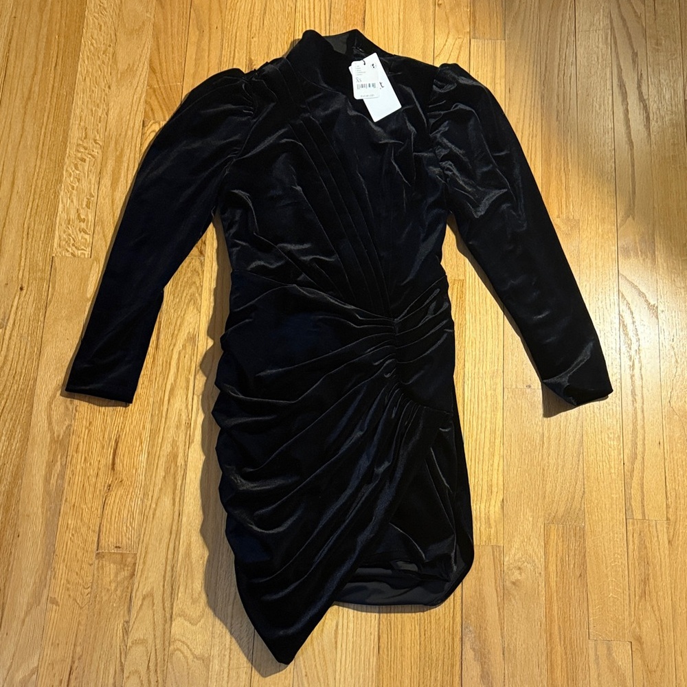 Black Velvet Minidress